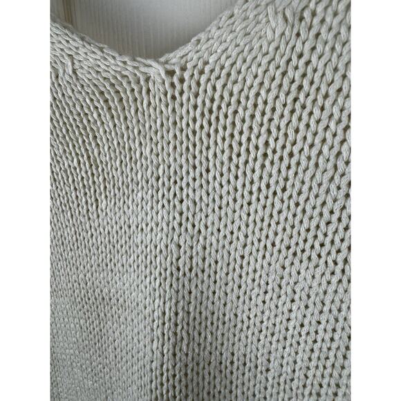 H&M Knit V-Neck Top, Sleeveless, Ivory, Sz: S, 50-19 - Picture 11 of 13